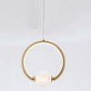 Modern Metal and Crystal Mini Pendant Light for Bedroom