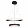 Black Aluminum Three Tiers LED Pendant Light For Indoor Decor