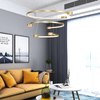 Gold Aluminum Three Tiers LED Pendant Light For Indoor Decor
