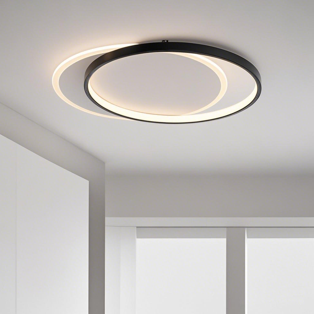 Ingenious Design Two Circle Rings LED Ceiling Light Surface Mount For Indoor Decor