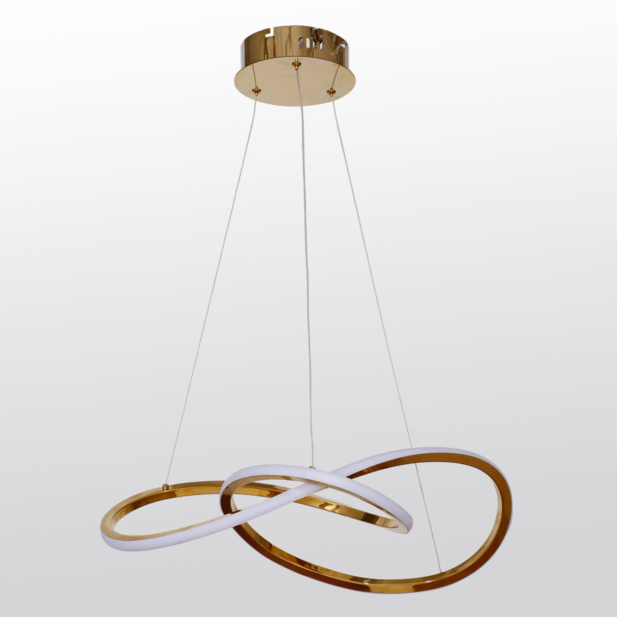 Stainless Steel Gold Color Pendant Light Chandelier 