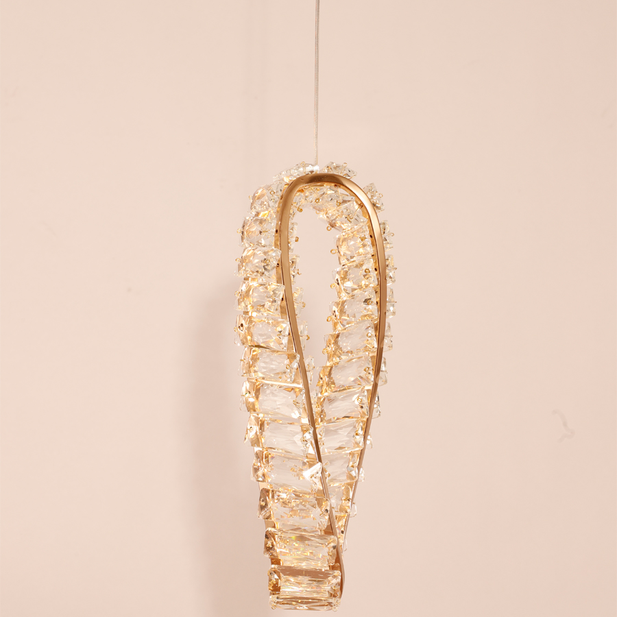 Small Crystal Hanging Light For Bedside Room 