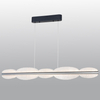 Contemporary Acrylic LED Chandelier, 3-Color Temperature, Horizontal Illumination