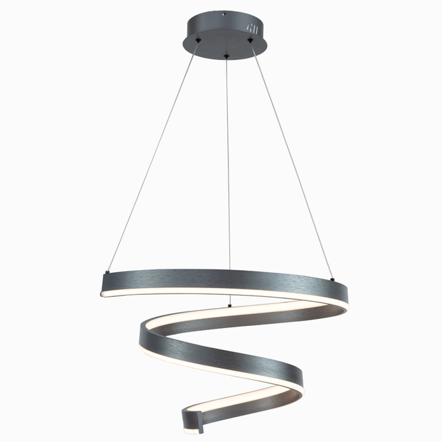 Modern LED Aluminum Spiral Pendant Light Energy-Efficient Modern Lighting For Indoor Use