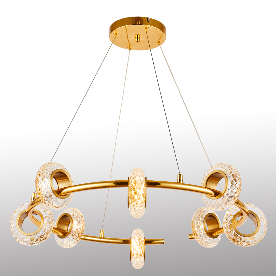 LED Glass Metal Pendant Light Perfect for Modern Decor