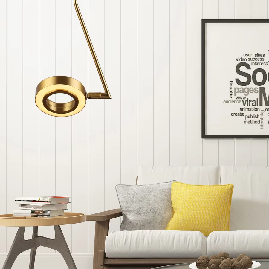 Contemporary Acrylic LED Pendant Light Adjustable Angles for Modern Decor