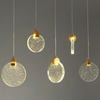 Elegant Crystal Glass Panel Pendant Light Indoor Decorative Fixture Perfect For Home Decor