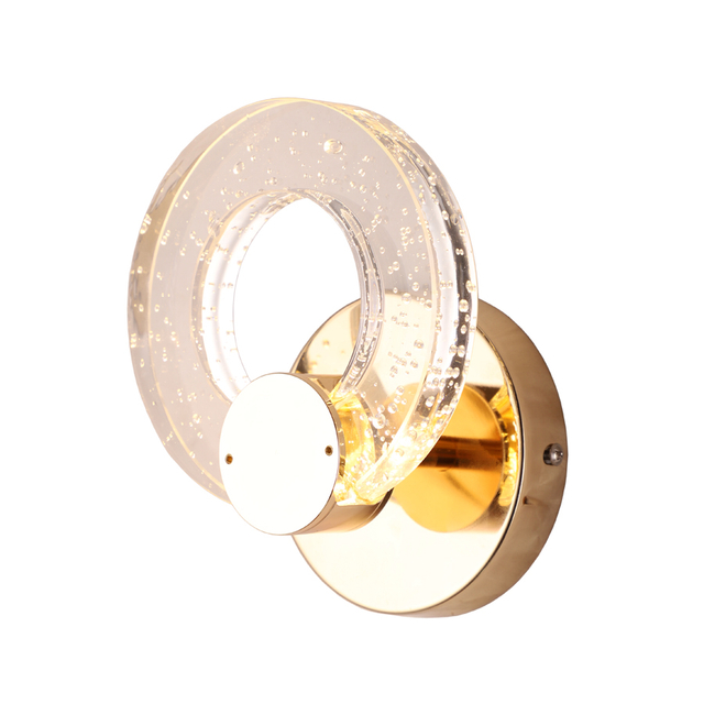 Elegant Crystal Glass Wall Light Fixture Perfect For Home Decor