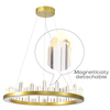 Elegant Magnetic Crystal Rod Pendant Light Indoor Decorative Fixture Perfect For Home Decor 