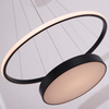 Black Aluminum Three Tiers LED Pendant Light For Indoor Decor