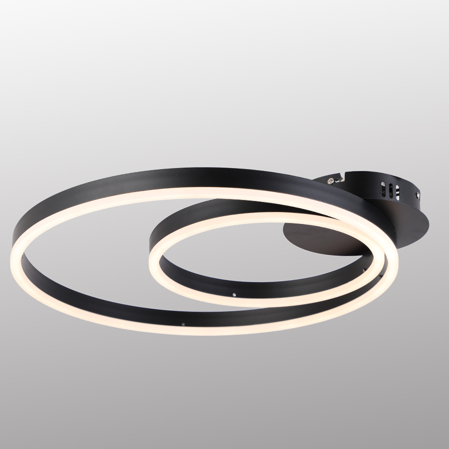 Modern Double Rings Aluminum Ceiling Light For indoor Decor
