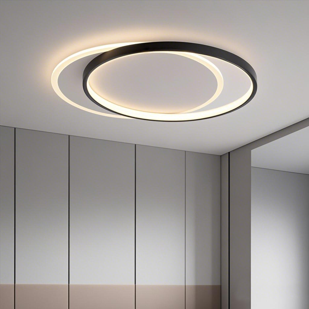 Ingenious Design Two Circle Rings LED Ceiling Light Surface Mount For Indoor Decor