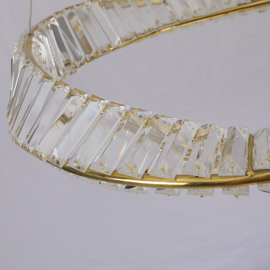 Spirally Curved Crystal Pendant Light Chandelier Indoor Decorative Fixture