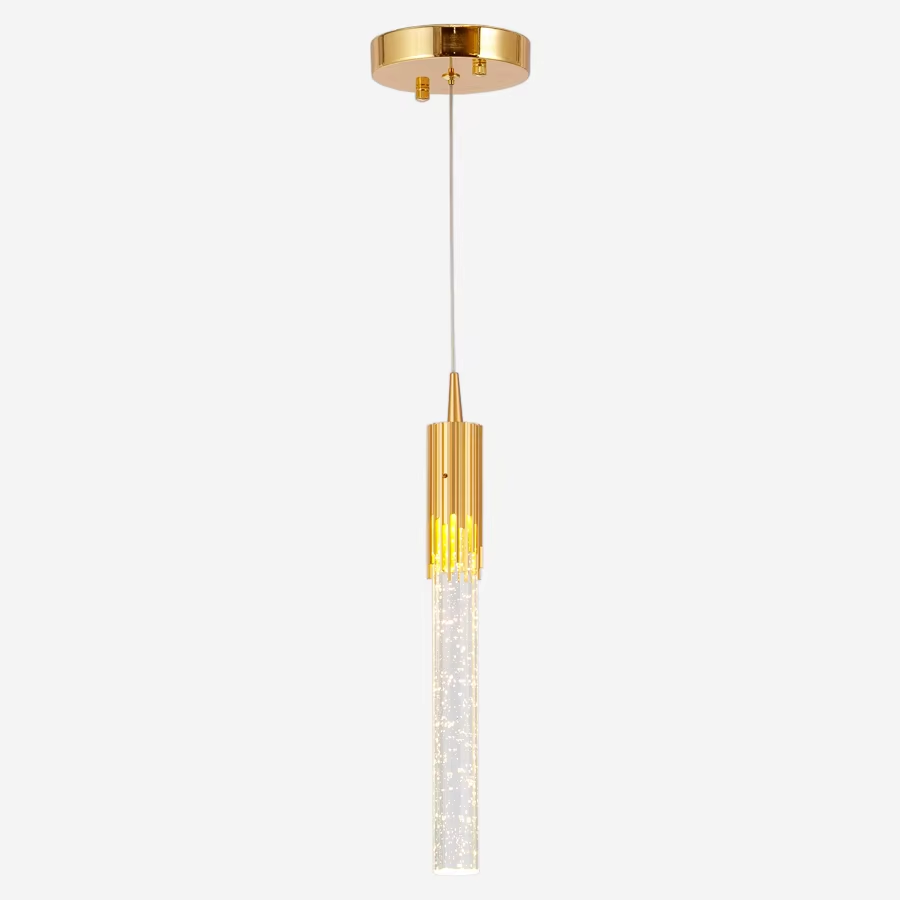 Elegant Mini Crystal Rod Pendant Light Indoor Decorative Fixture Perfect For Home Styling