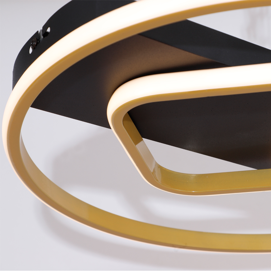 Modern Simple Circle Ring Aluminum Ceiling Light For Indoor Ceiling Decor