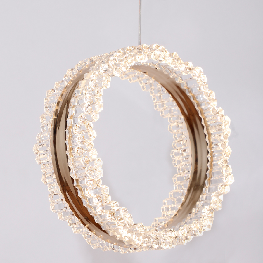 Nice Acrylic Small Circle Ring Pendant Light 3000K For Home Decor