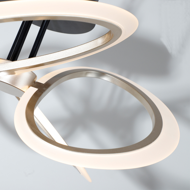 Modern Flush Mount LED Acrylic Ceiling Light For Indoor Decor Three Color Tempreture