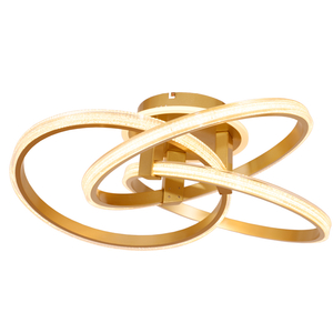 Artistic Modern Intertwined Acrylic Rings Ceiling Light For Indoor Decor