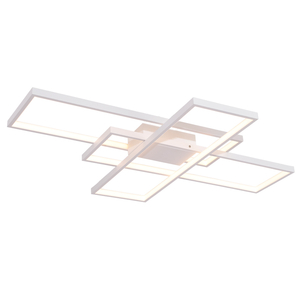 Modern Rectangular Combination Aluminum Ceiling Light White Color For Indoor Decor
