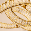 Circle Crystal LED Chandelier Luxurious Indoor Illumination Pendant Light 3000K/4000K/6000K