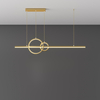 LED Aluminum Dinning Room Pendant Lamp Gold Color MT-LD1140-GD