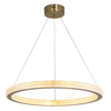 LED Aluminum Acrylic Circle Round Ring Pendant Light One Tier Bright From Two Sizes