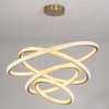LED Aluminum Acrylic Circle Round Ring Pendant Light Four Tiers Bright From Two Sizes