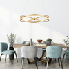 LED Artistic Aluminum Pendant Light Round Shape MT-LD22011 GD