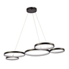 Circle Rings LED Aluminum Pendant Light Chandelier MT-LD2201BK