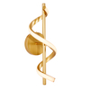 Modern Artistic LED S-Shaped & Spiral Aluminum Wall Light Bedside Wall Lamp Gold Color