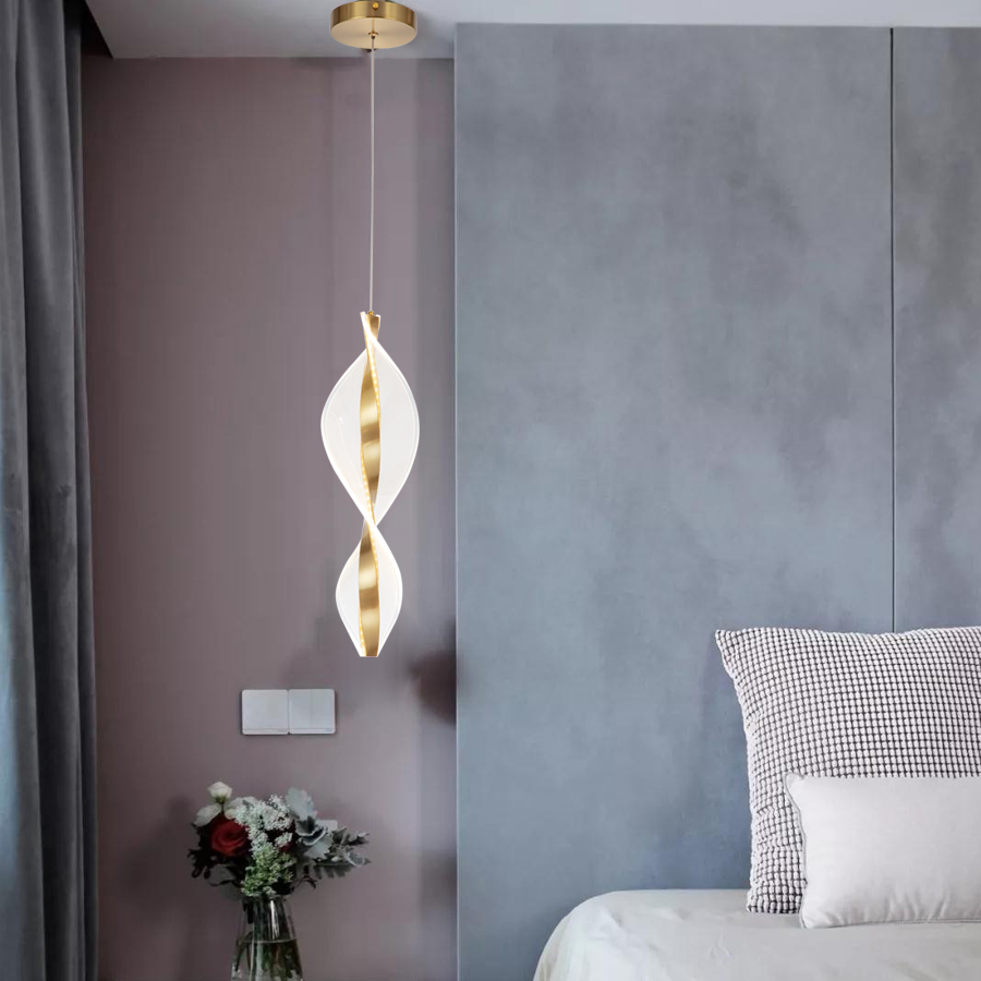 Artistic LED Acrylic Aluminum High Brightness Pendant Lamp