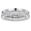 Modern LED Ceiling Lamp Crystal Accents Round Bright Light For Indoor Decor