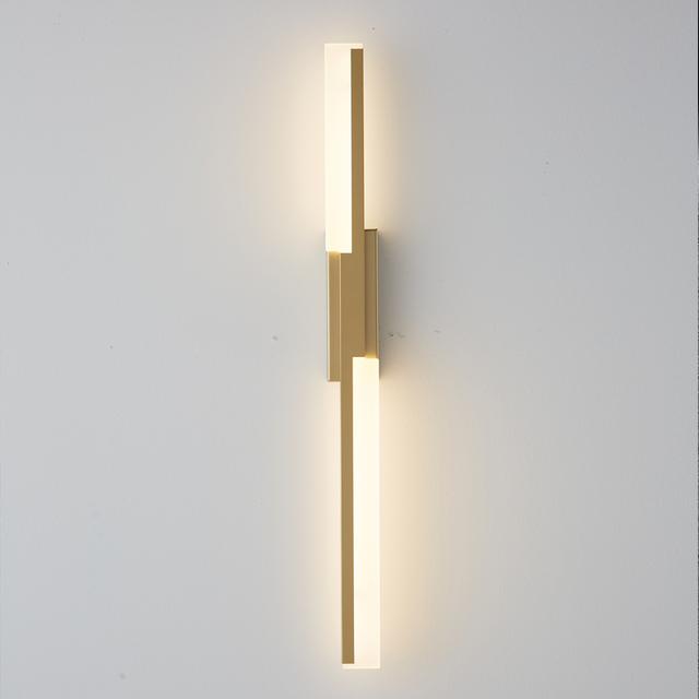 Modern Artistic LED Linear Straight Line Aluminum Acrylic Wall light 