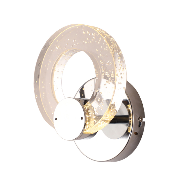 Elegant Crystal Glass Wall Light Fixture Perfect For Home Decor