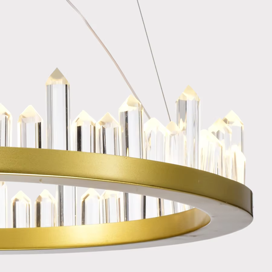 Elegant Magnetic Crystal Rod Pendant Light Indoor Decorative Fixture Perfect For Home Decor 