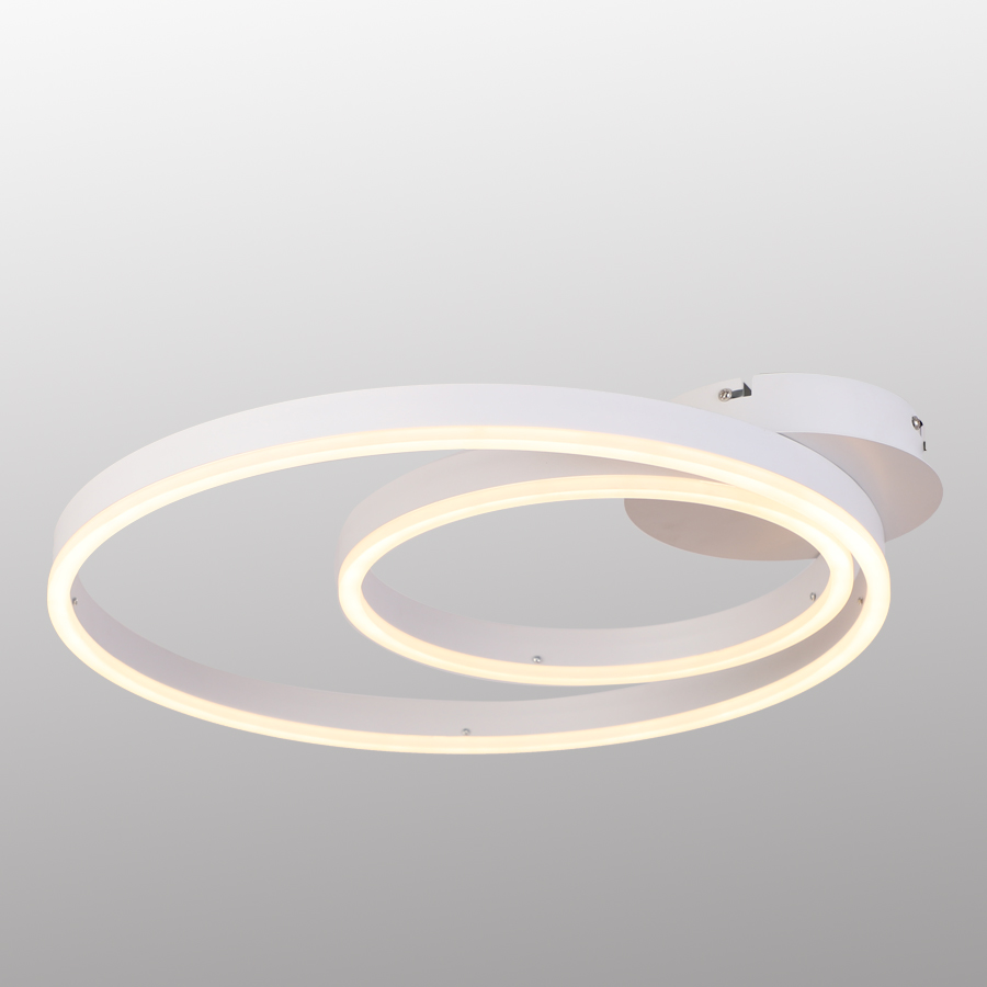 Modern Double Rings Aluminum Ceiling Light For indoor Decor