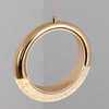 Elegant Crystal Ring Small Pendant Light Indoor Decorative Chandelier