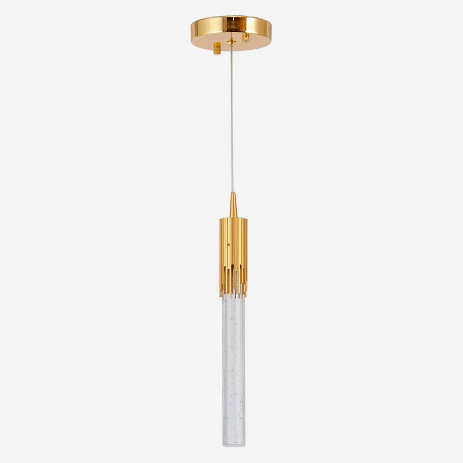 Elegant Mini Crystal Rod Pendant Light Indoor Decorative Fixture Perfect For Home Styling