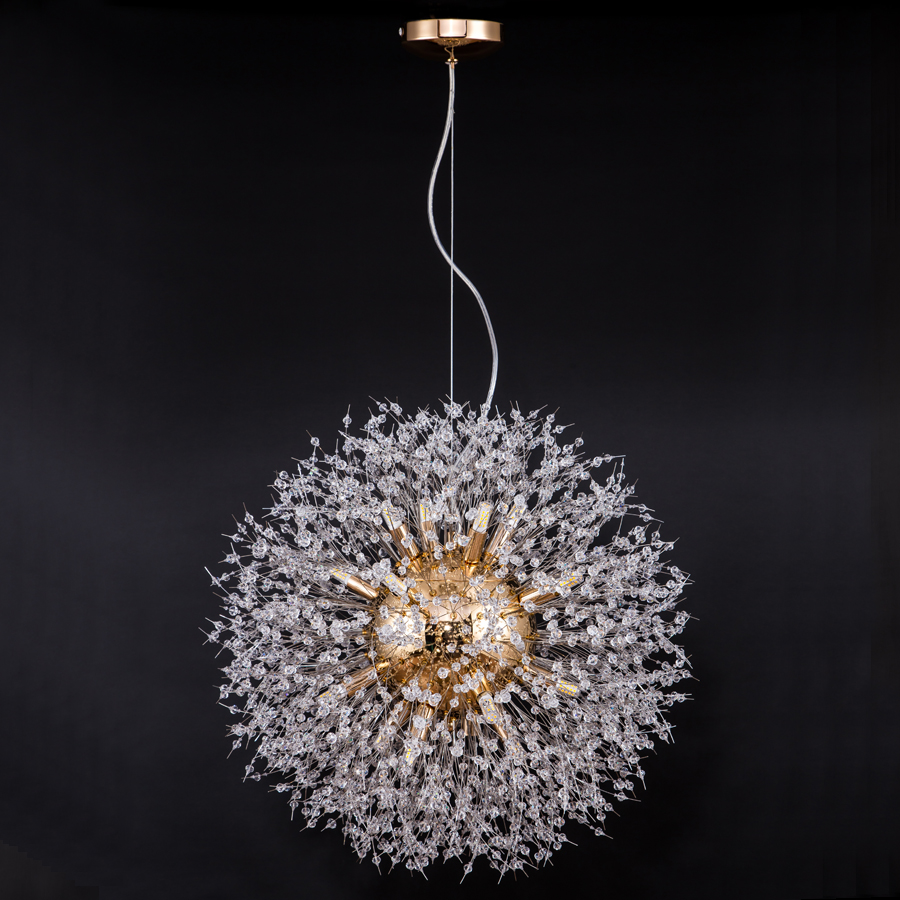 Crystal Dandelion Shape Chandelier For Indoor Decor