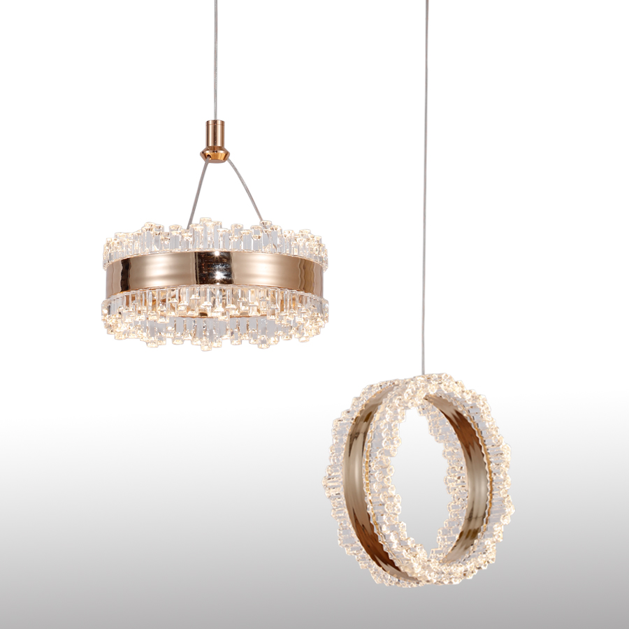 Nice Acrylic Small Circle Ring Pendant Light 3000K For Home Decor