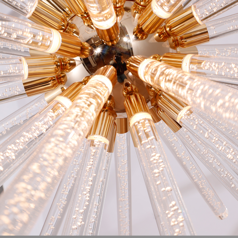 Fireworks Design LED Acrylic Large Chandelier 