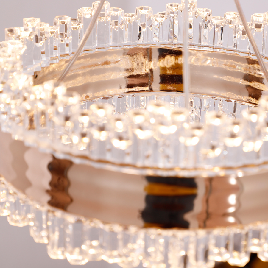 Nice Acrylic Small Circle Ring Pendant Light 3000K For Home Decor