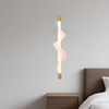 Spiral Mesh Fabric Silicone LED Small Hanging Pendant Light
