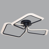 Artistic Design Square Combination LED Ceiling Lamp Three Heads Black Color 3000K