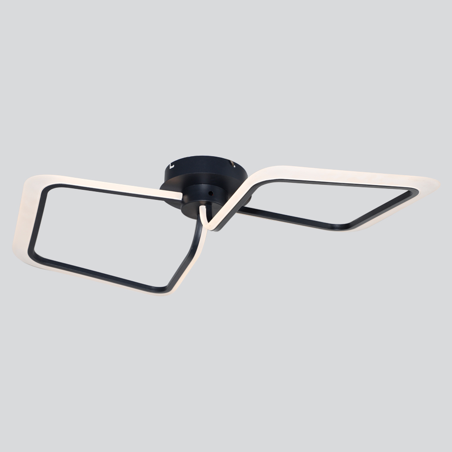 Artistic Design Combination LED Ceiling Lamp Black Color 3000K