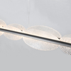 Contemporary Acrylic LED Chandelier, 3-Color Temperature, Horizontal Illumination
