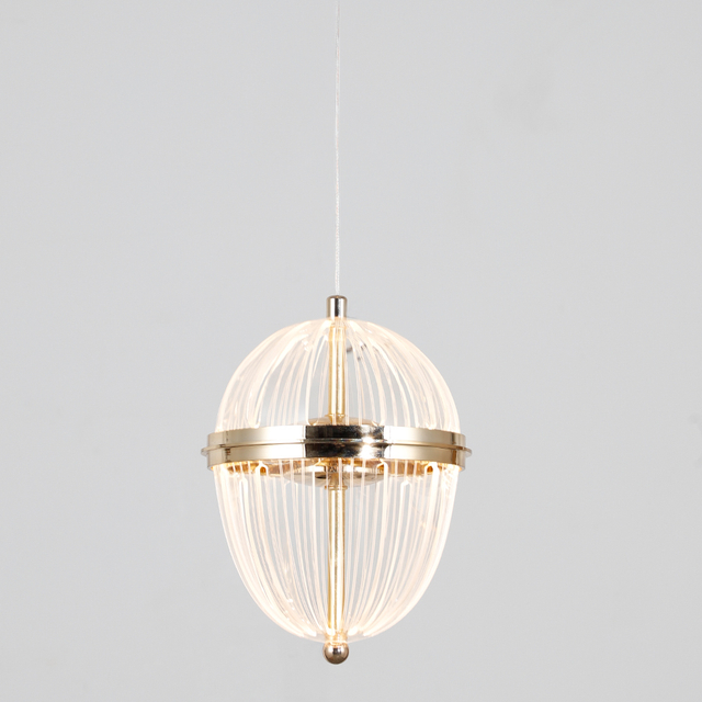 Artistic Design Acryli Coval LED Pendant Light For Indoor Decor