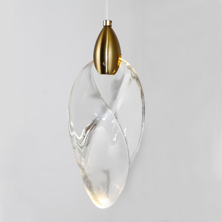 Elegant Crystal Glass Hanging Light LED Pendant Light