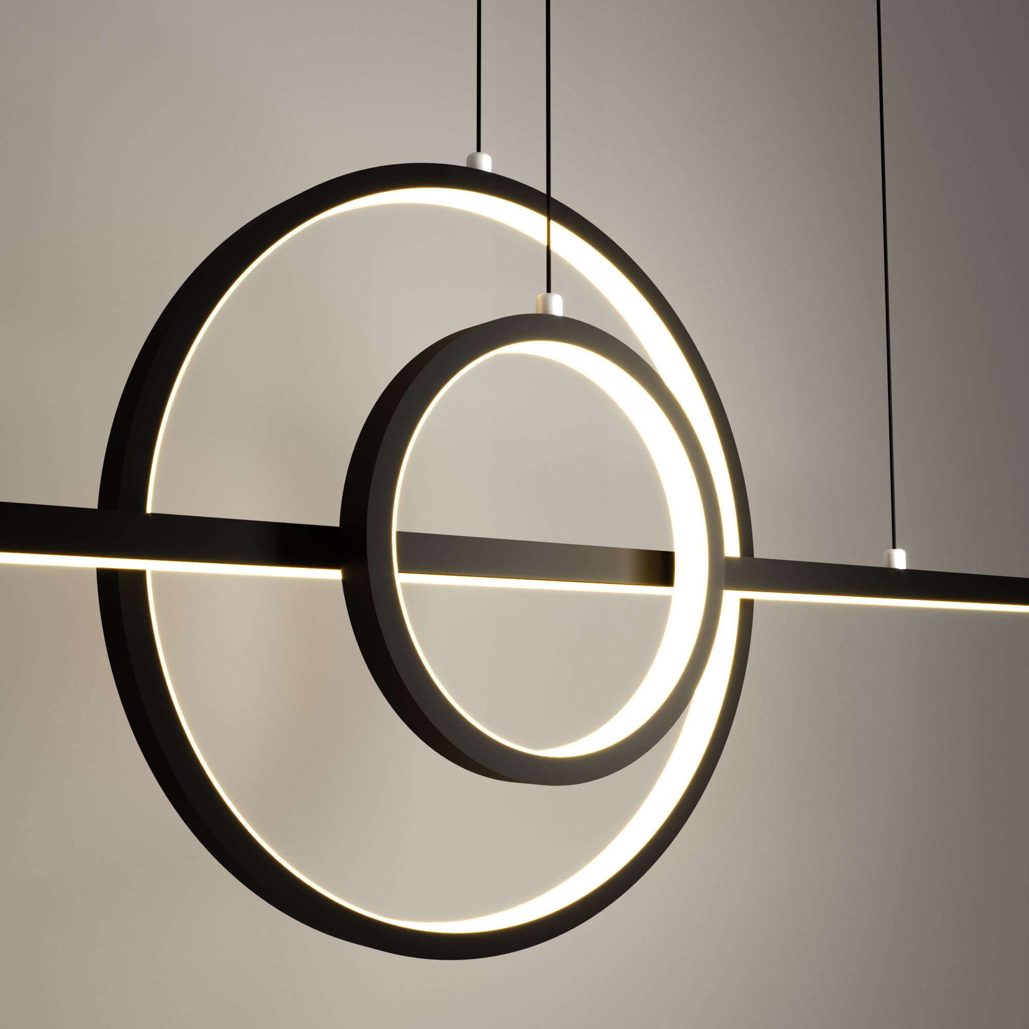 LED Aluminum Pendant Light Gold Color MT-LD1141-GD