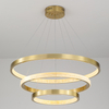 LED Aluminum Acrylic Circle Round Ring Pendant Light Three Tiers 